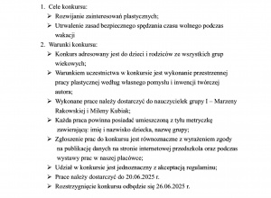 KONKURS BEZPIECZNE WAKACJE