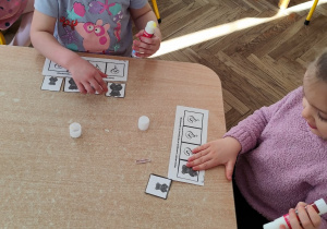 Układamy misie od największego do najmniejszego